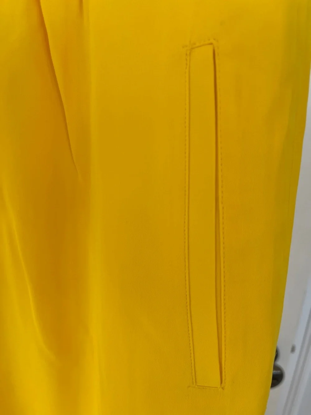 Yellow Wide-Leg Drawstring Pants - Picture 3 of 3